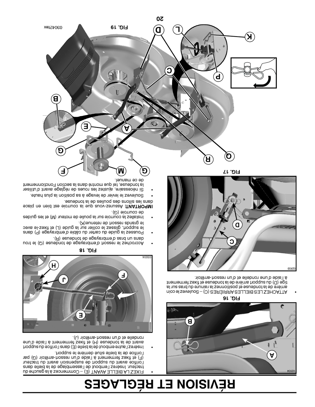 Poulan PB195H42LT manual Fig, 18 .FIG, 16 .FIG 