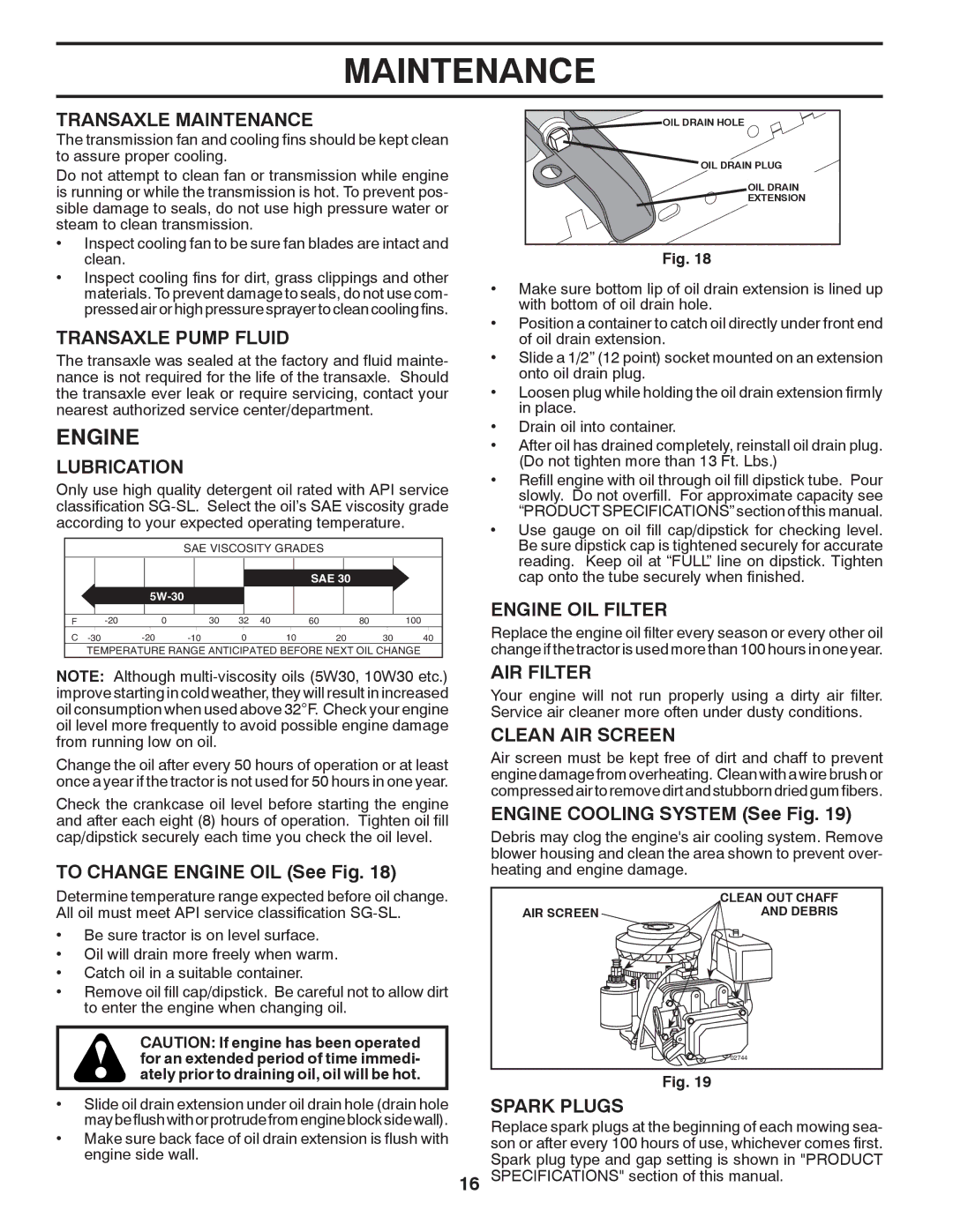 Poulan PB195H42LT warranty Engine 