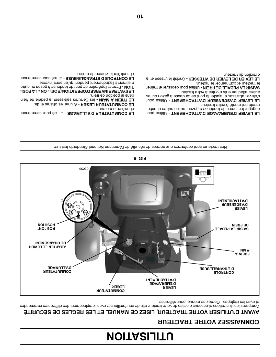 Poulan PB195H42LTX manual Tracteur Votre Connaissez 