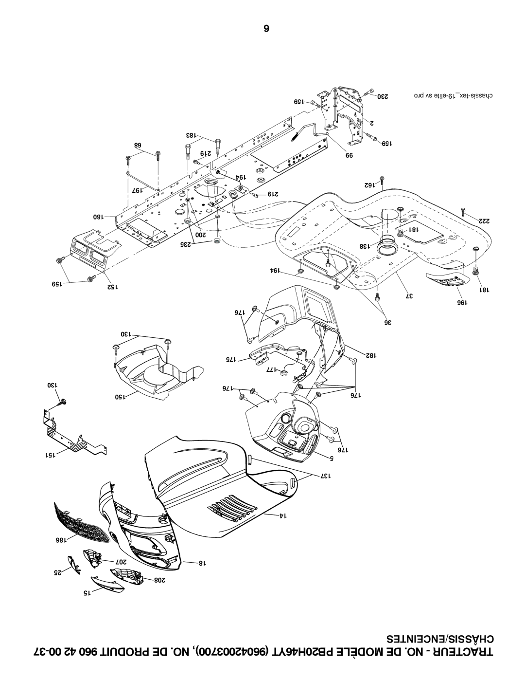 Poulan PB20H46YT manual  Chassiseliteªsvªpro   