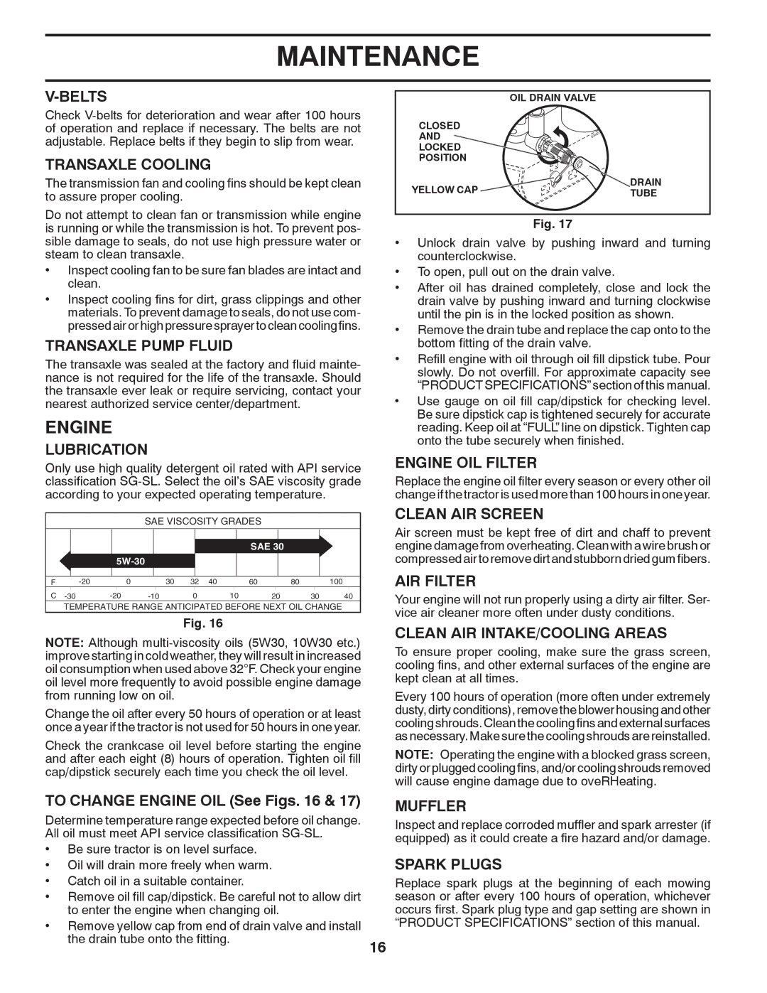 Poulan PB22H46YT warranty Engine 