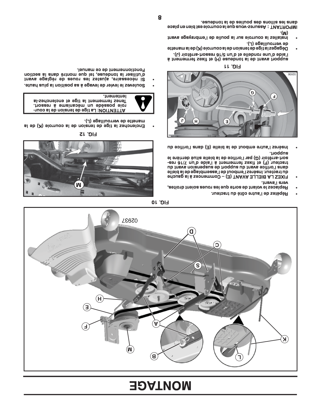 Poulan PB22H54BF manual Montage 