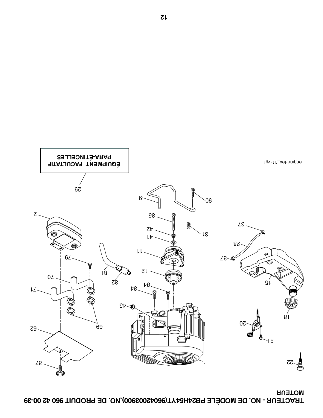 Poulan PB24TH54YT manual Vgt-11tex-engine 