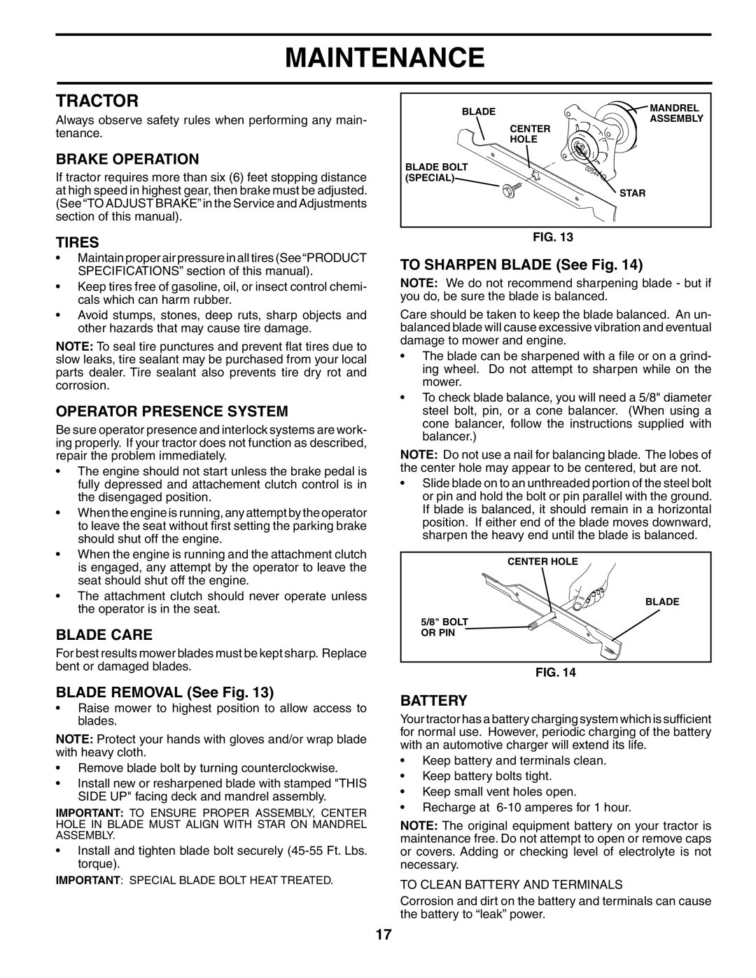 Poulan PD20PH48STB owner manual Tractor 