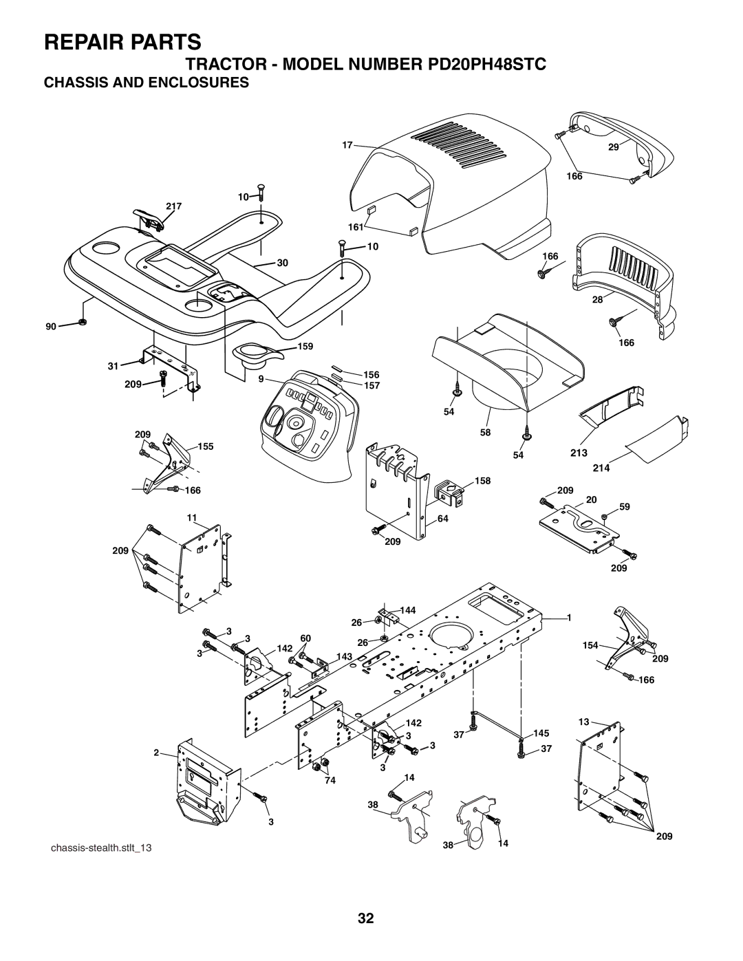 Poulan PD20PH48STC owner manual Chassis and Enclosures 