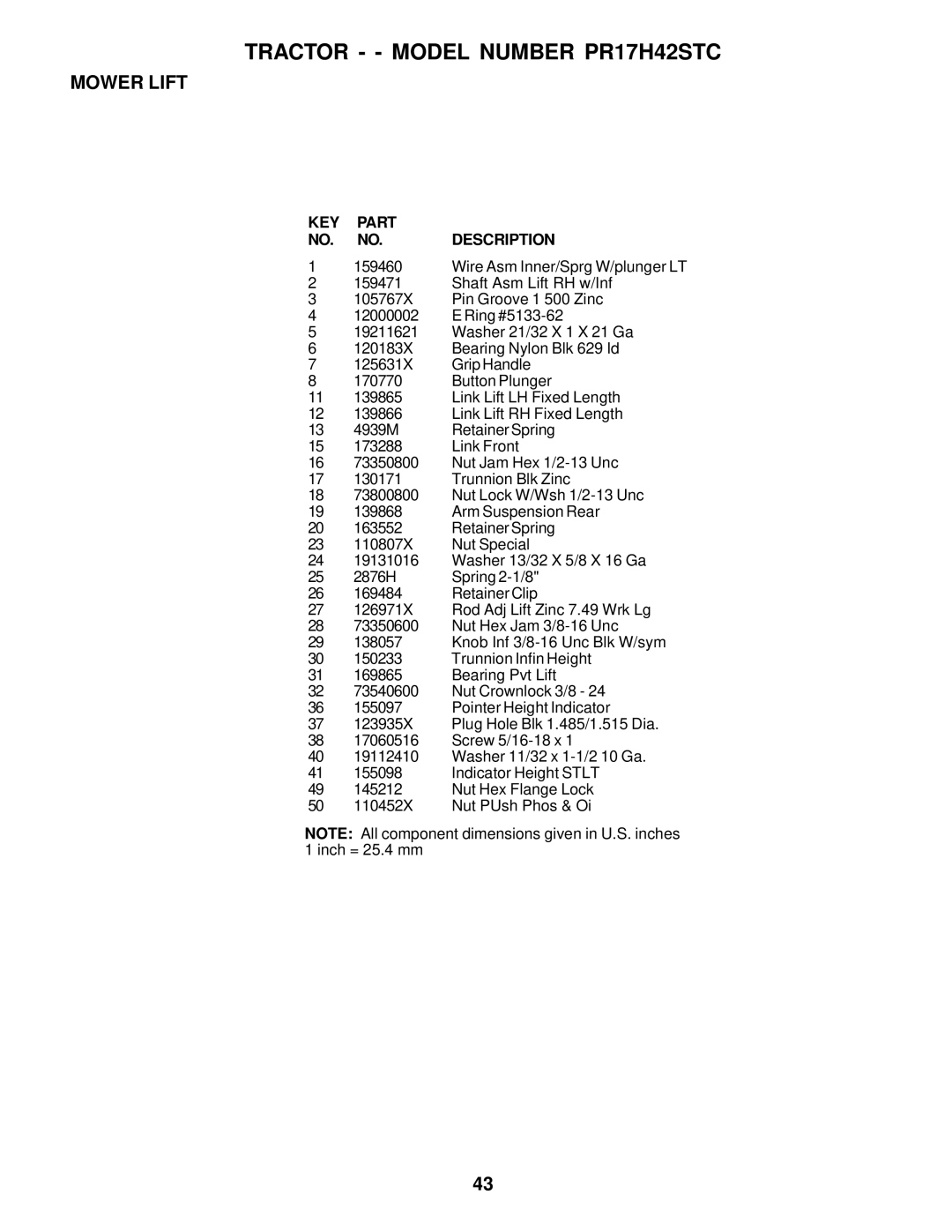 Poulan PD22PH48STA owner manual Wire Asm Inner/Sprg W/plunger LT 