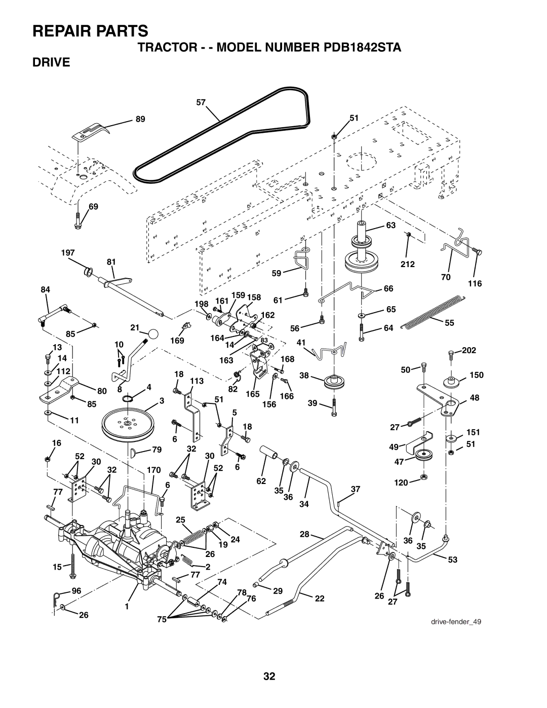 Poulan PDB1842STA owner manual 170 