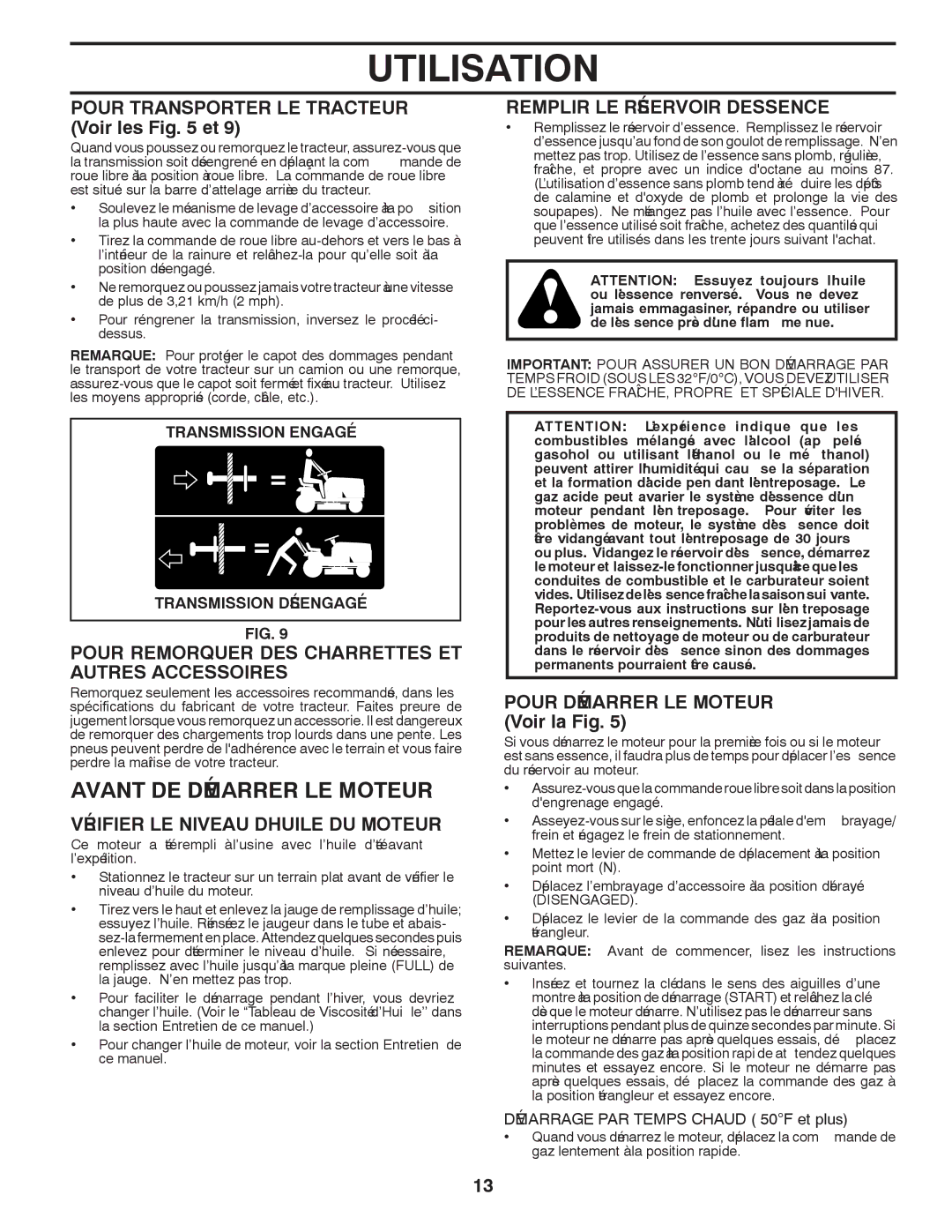 Poulan PK20H42YT Moteur LE Démarrer DE Avant, Accessoires Autres ET Charrettes DES Remorquer Pour, Et 5 .Fig les Voir 