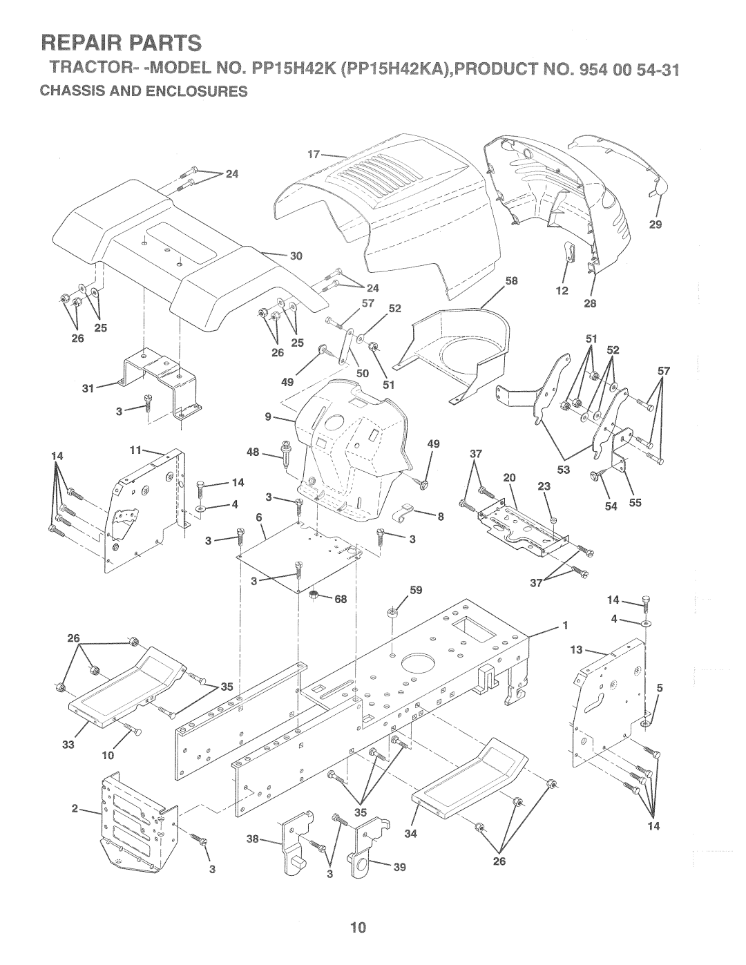 Poulan PP15H42KA manual 