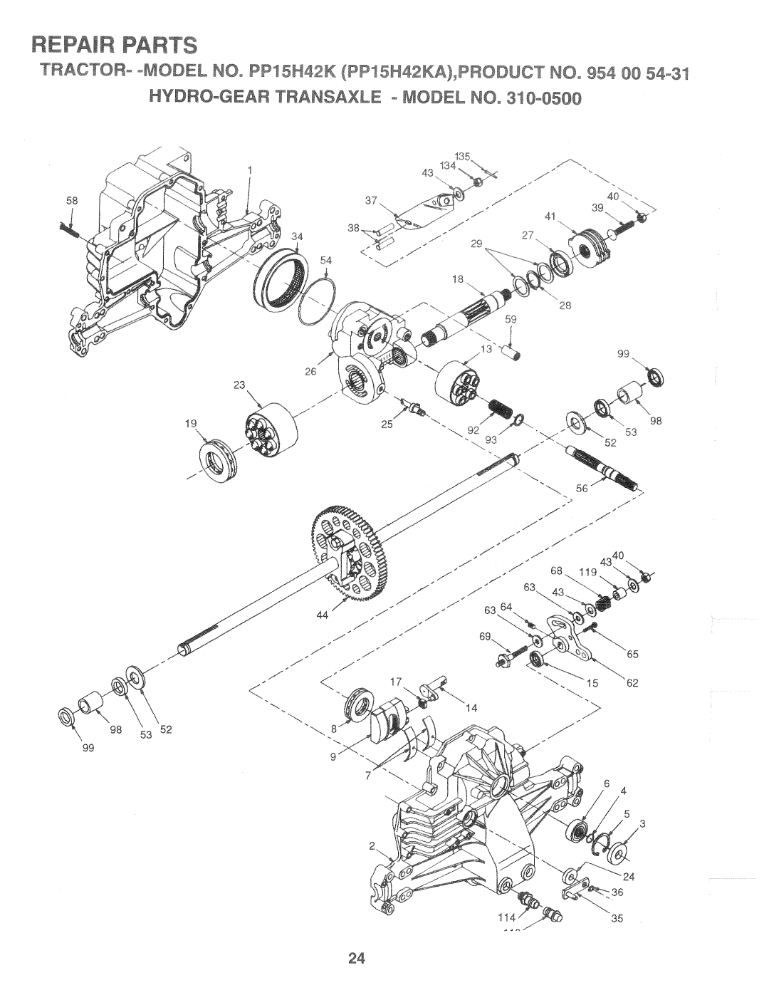 Poulan PP15H42KA manual 