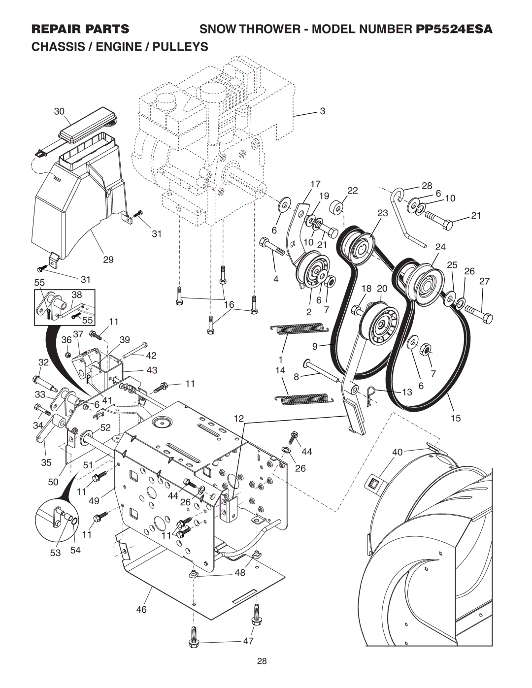 Poulan PP5524ESA owner manual 11 6 3452 