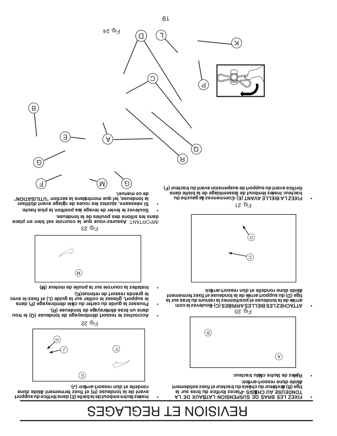 Poulan PPH20K46 manual 24 .Fig, 23 .Fig, 21 .Fig, 20 .Fig, 22 .Fig 