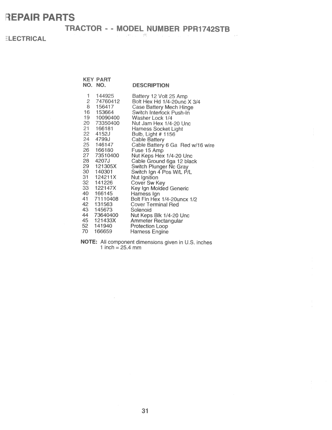 Poulan 169553, PPR1742STB manual 