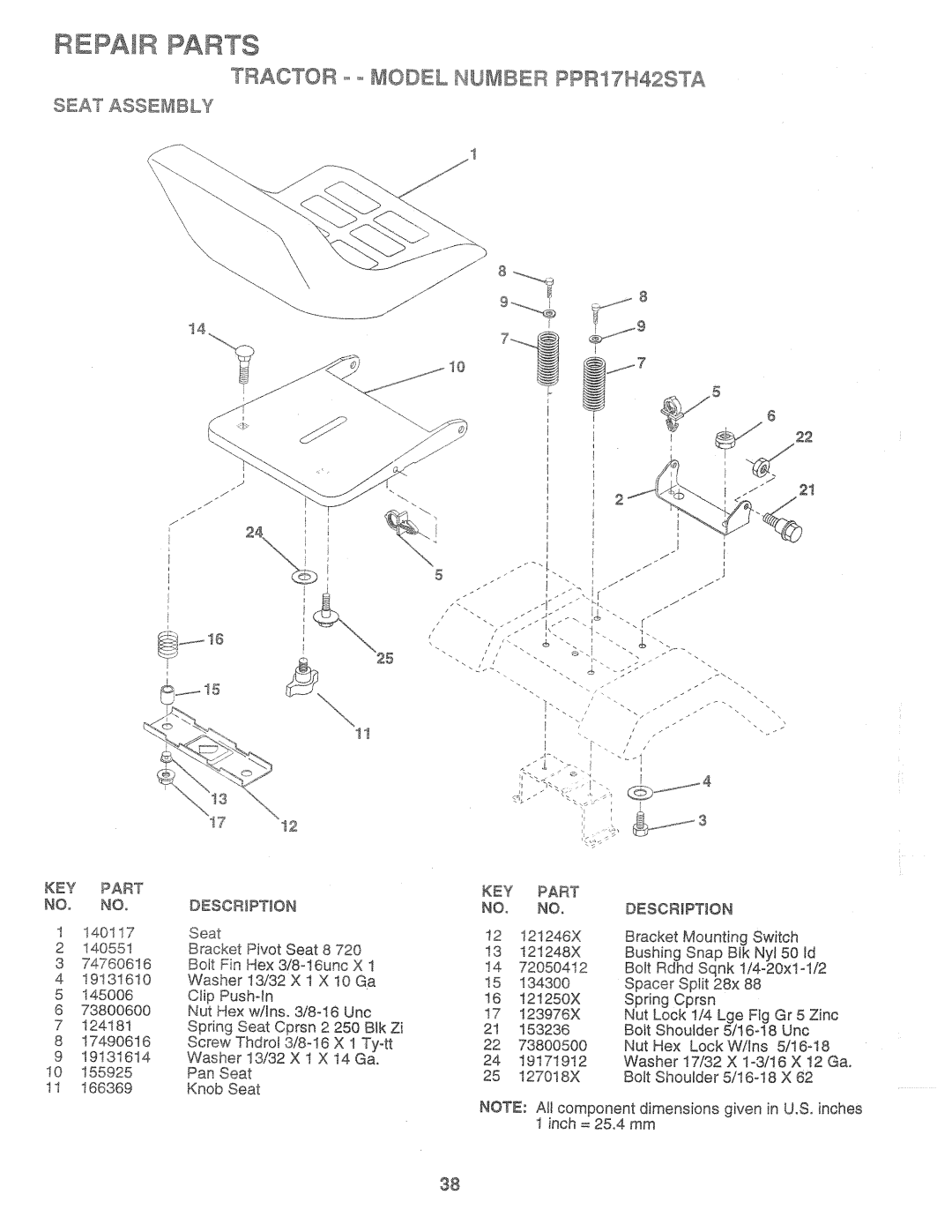 Poulan PPR17H42STA, 168737 manual 