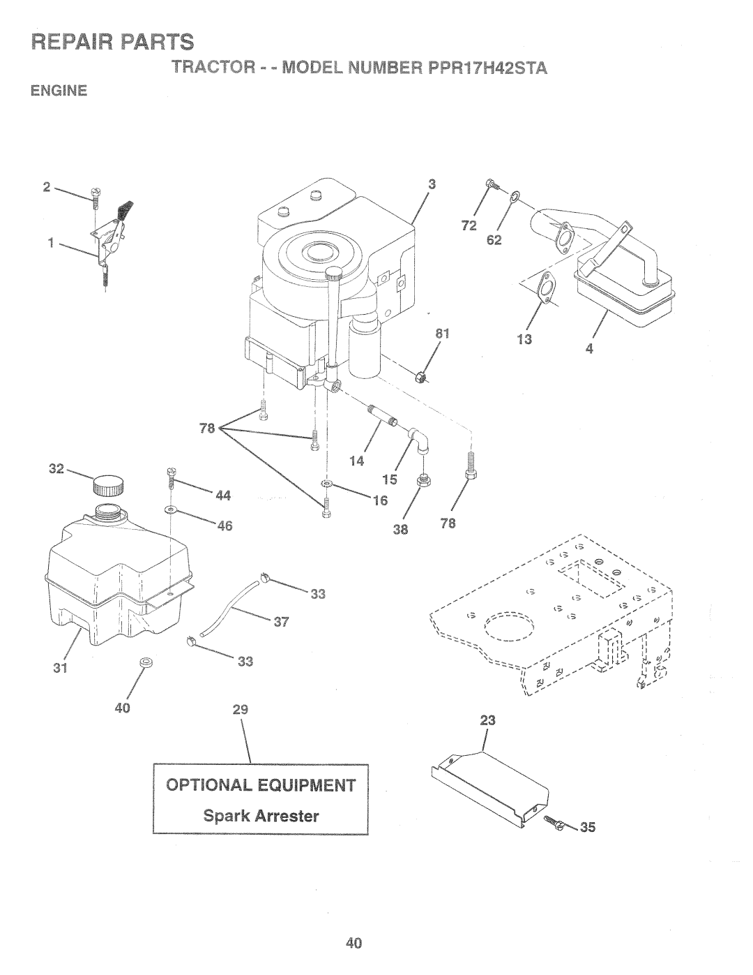 Poulan PPR17H42STA, 168737 manual 