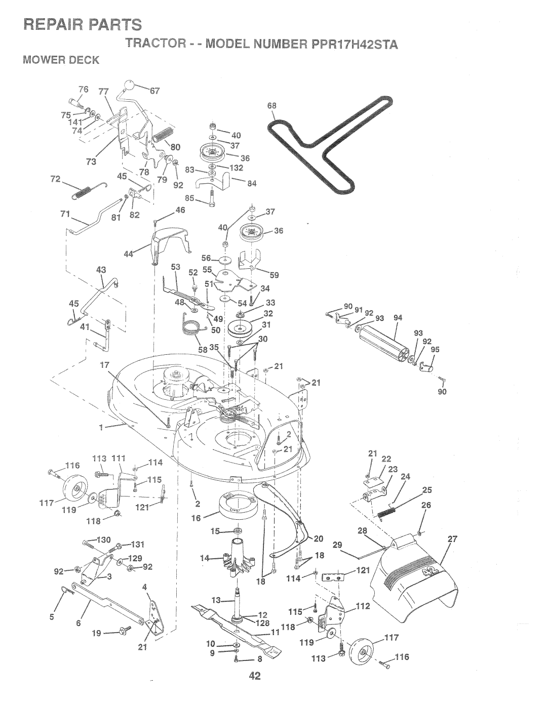 Poulan PPR17H42STA, 168737 manual 