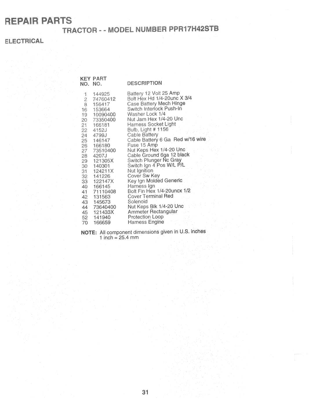 Poulan 169482, PPR17H42STB manual 