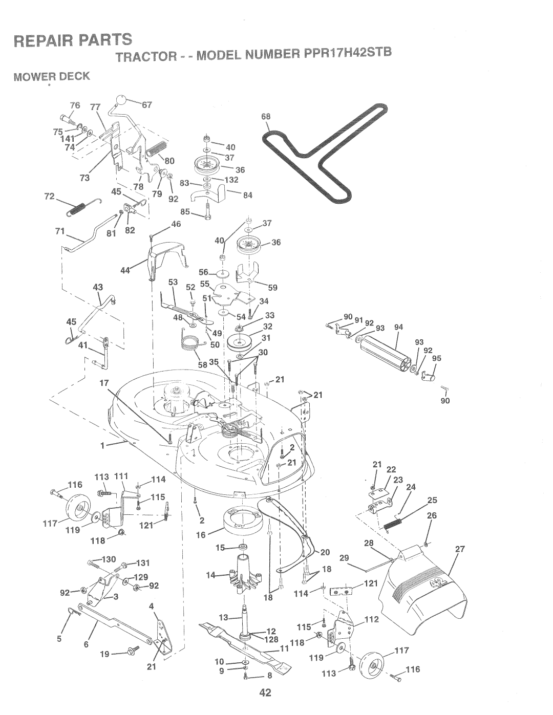 Poulan PPR17H42STB, 169482 manual 