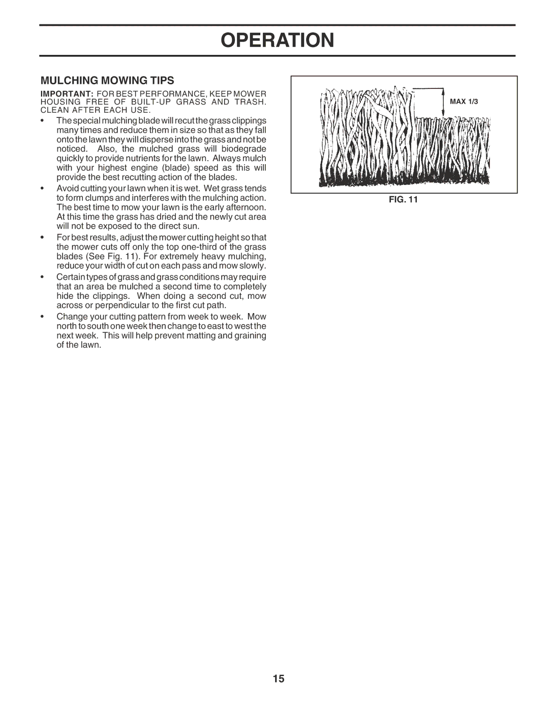 Poulan PPR20H42STC owner manual Mulching Mowing Tips 