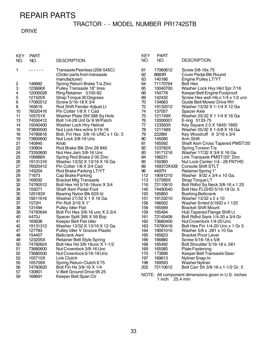 Poulan PR1742STB owner manual 74760644, 173898 