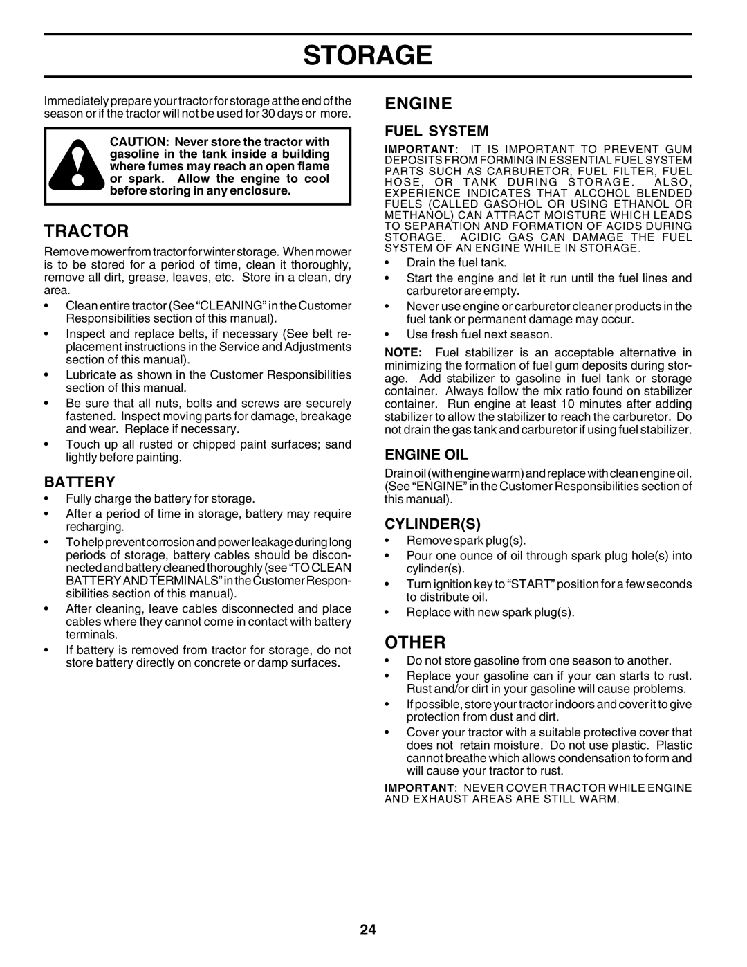 Poulan PR1742STD owner manual Other, Fuel System, Engine OIL, Cylinders 