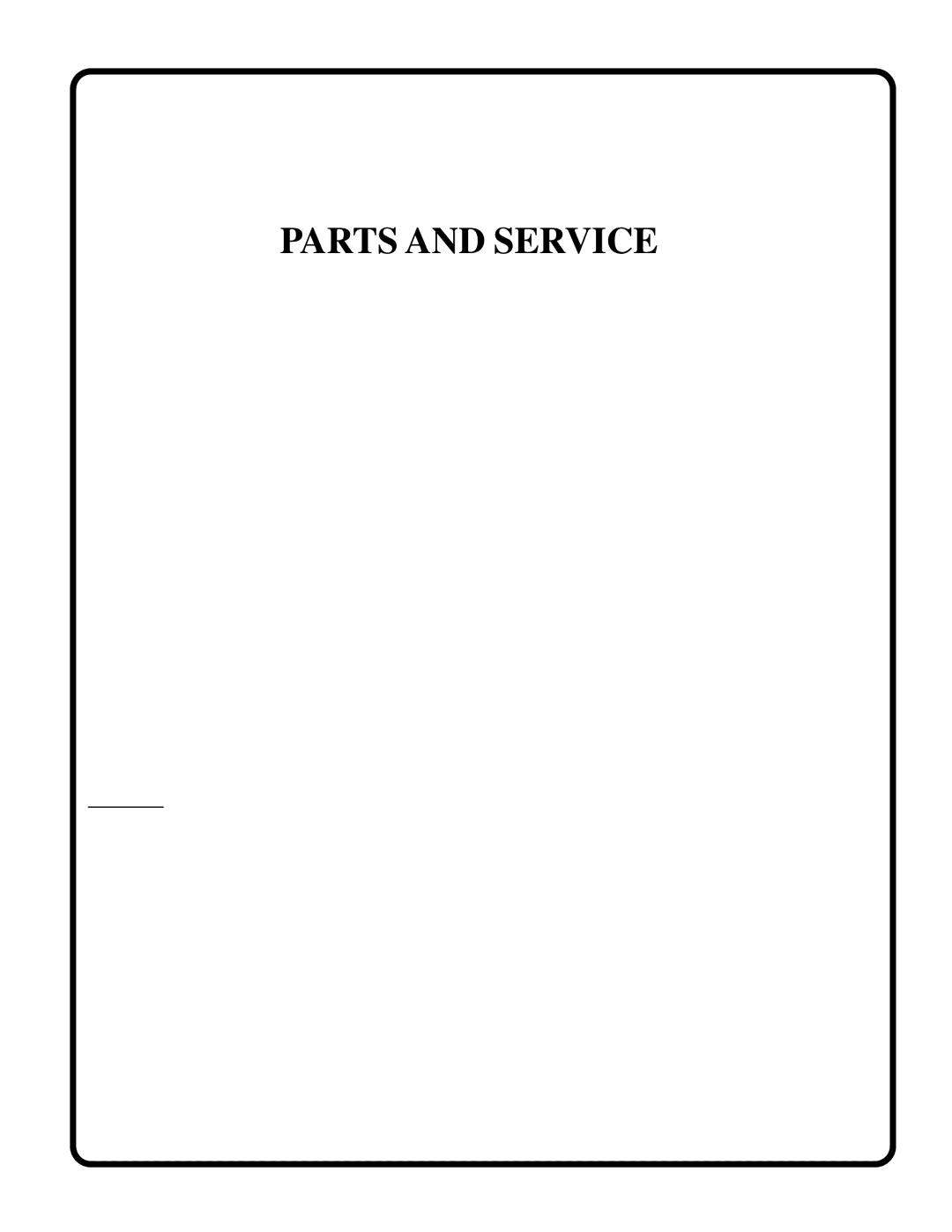 Poulan PR1742STD owner manual Parts and Service 