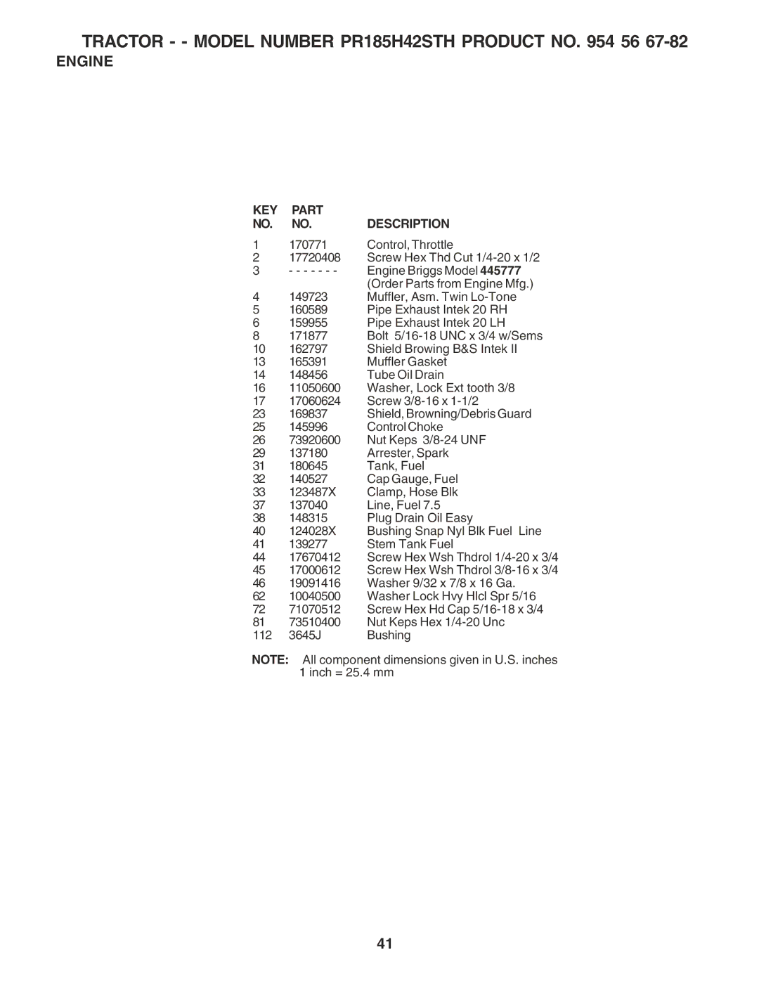 Poulan PR185H42STH owner manual Control, Throttle 