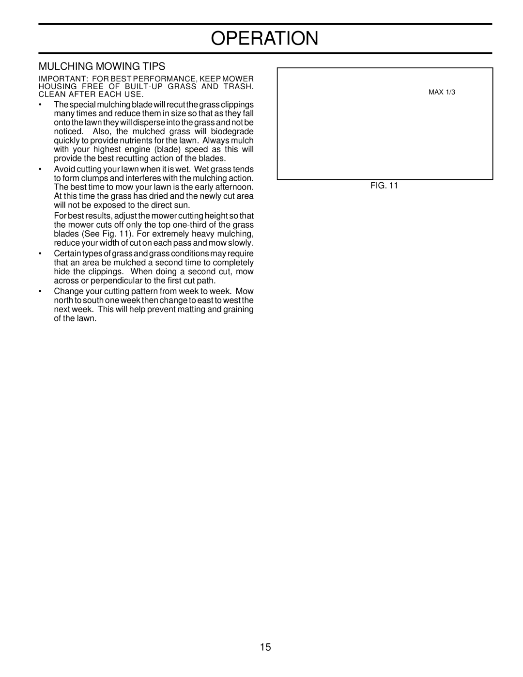 Poulan PR20H42STC owner manual Mulching Mowing Tips 