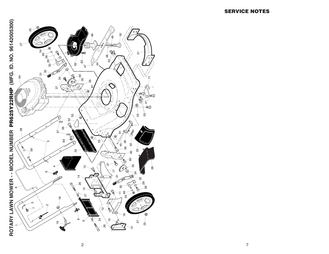 Poulan PR625Y22RHP manual 