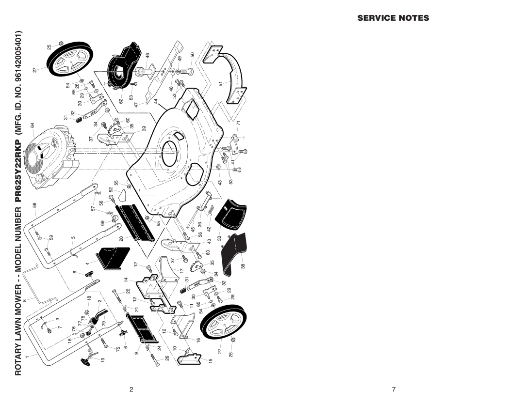 Poulan PR625Y22RKP manual 