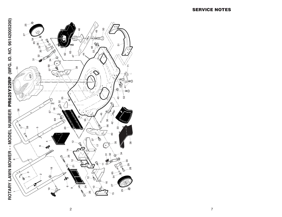 Poulan PR625Y22RP manual 