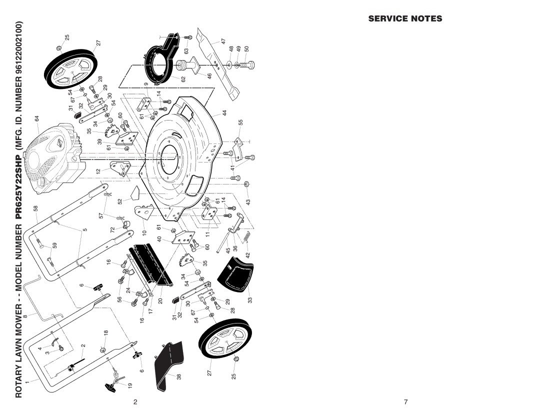 Poulan PR625Y22SHP manual 