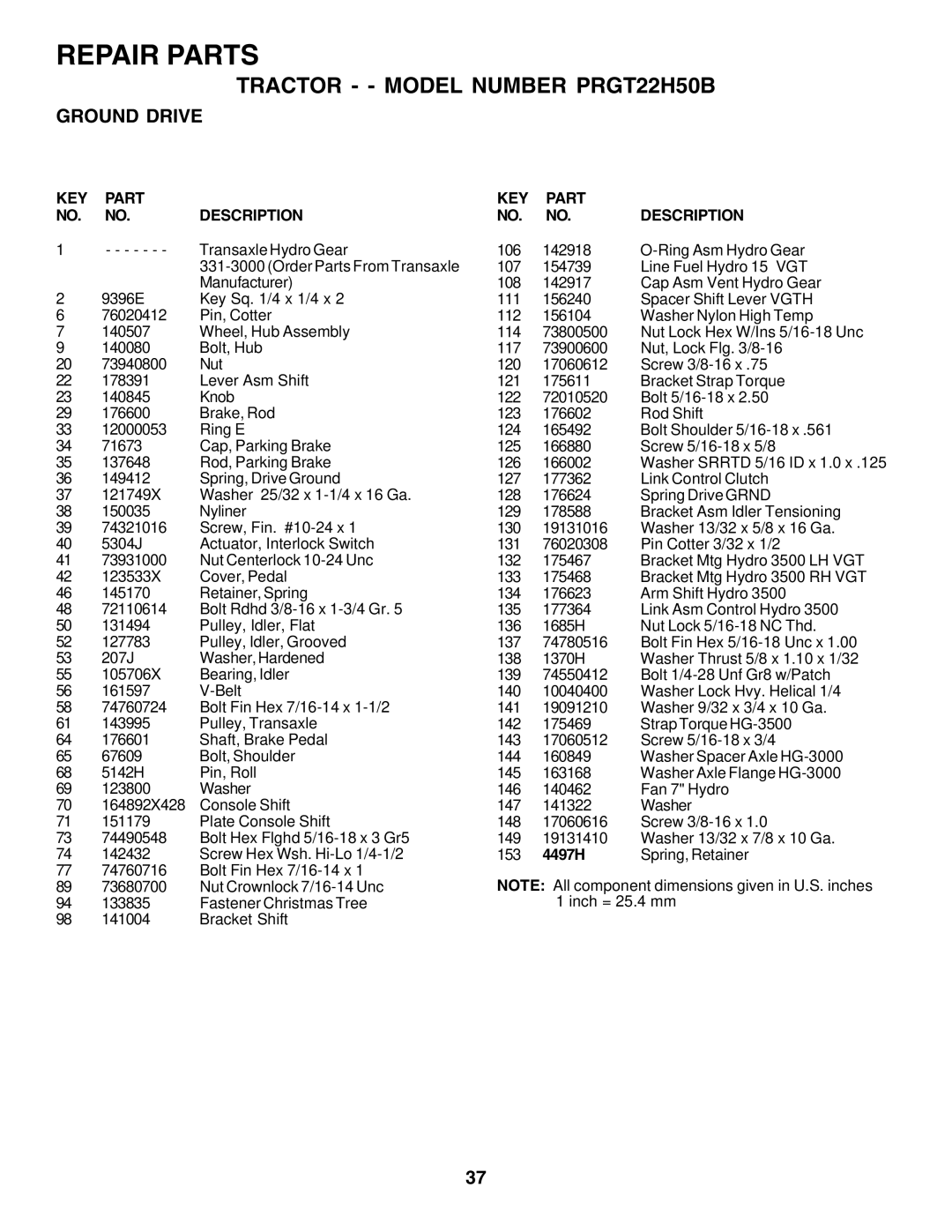 Poulan PRGT22H50B owner manual 4497H 