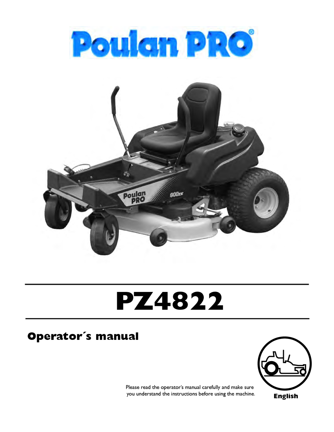 Poulan PZ4822 manual 