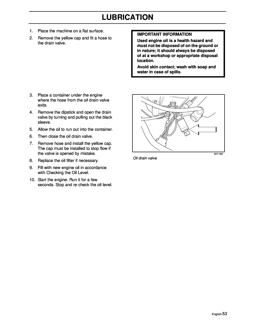 Poulan PZ4822 manual Lubrication, Important Information 
