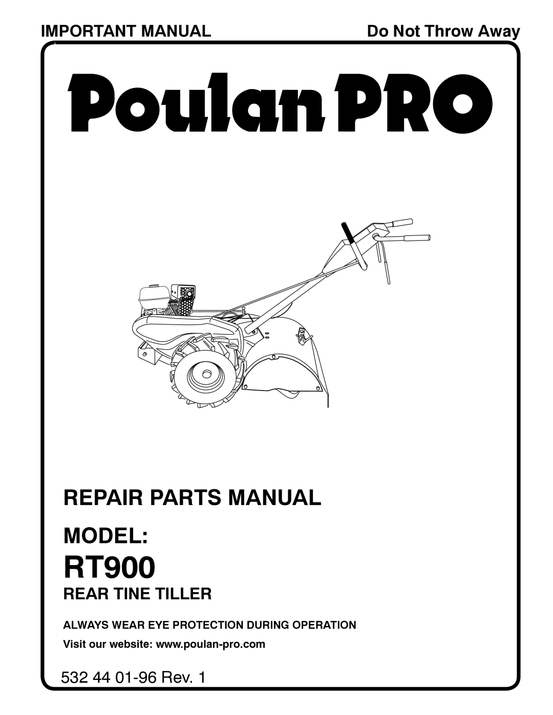 Poulan RT900 manual 