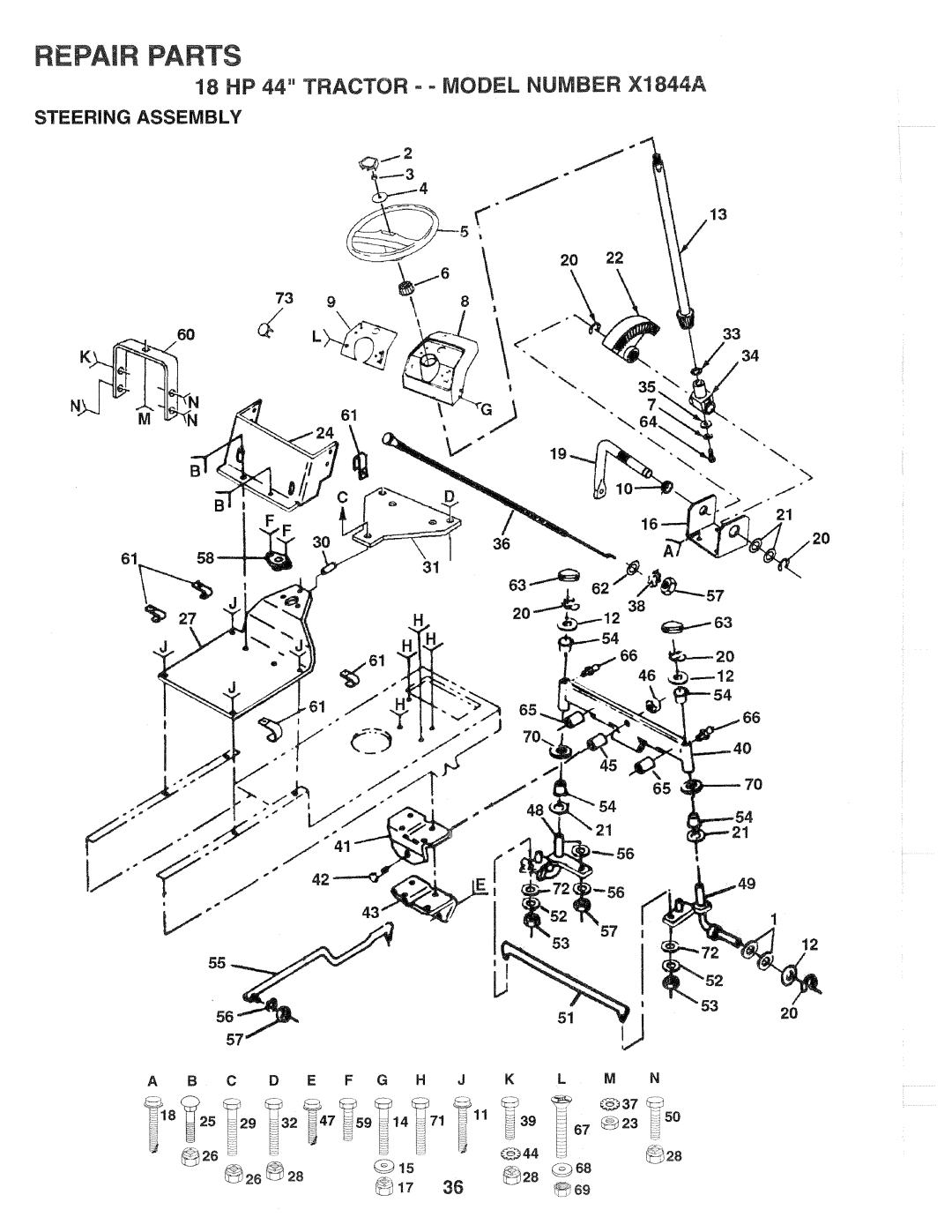 Poulan X1844A, 139700 manual 