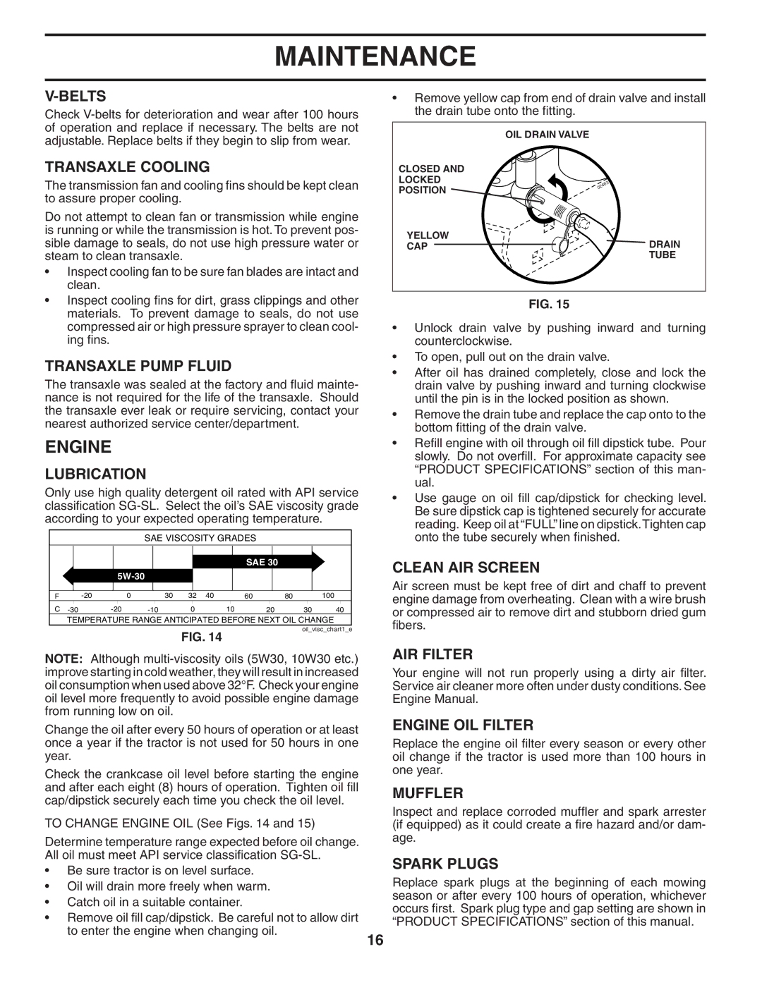 Poulan XT22H48YT manual Engine 