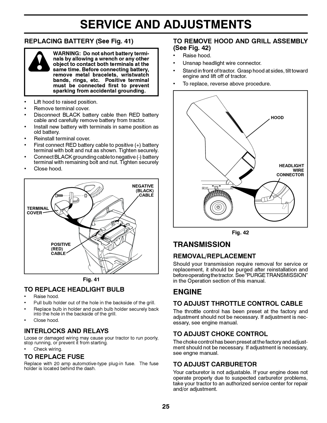 Poulan XT22H54 manual Transmission 