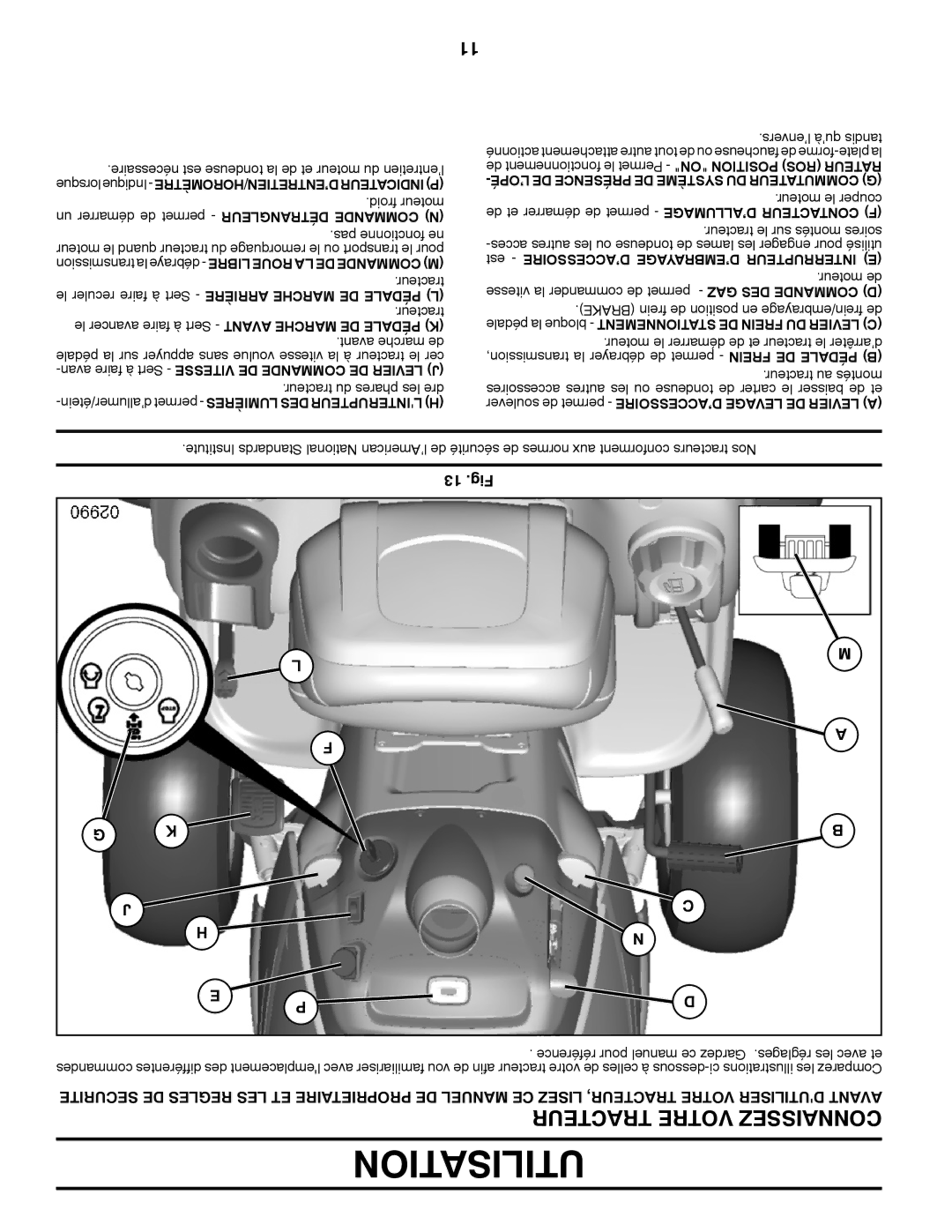 Poulan XT22H54 manual 13 .Fig, Froid moteur un démarrer de permet Détrangleur Commande N 