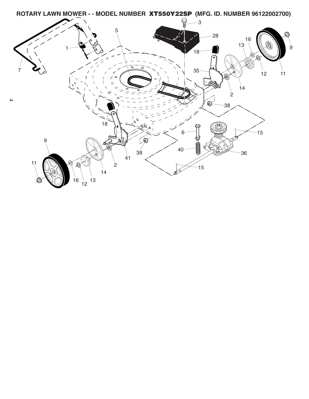 Poulan XT550Y22SP manual 16 12 