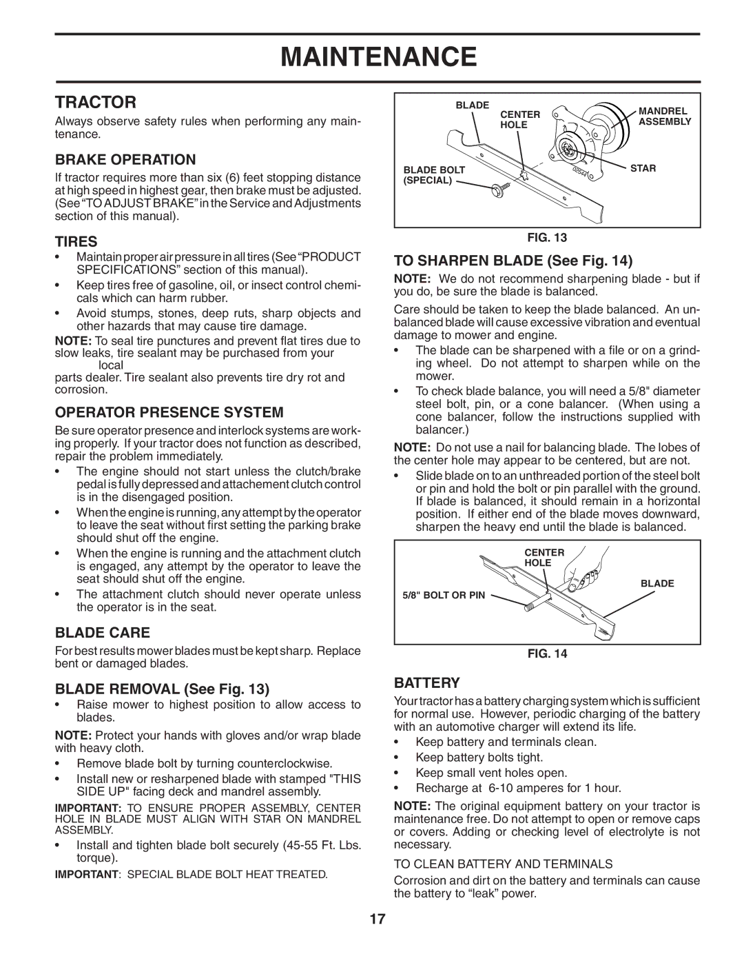 Poulan YTH2148 owner manual Tractor 