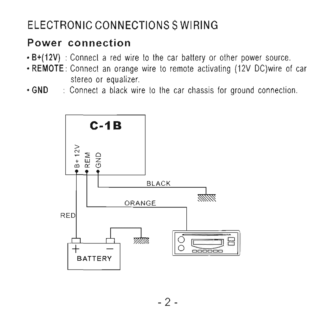 Power Acoustik C 1b manual 