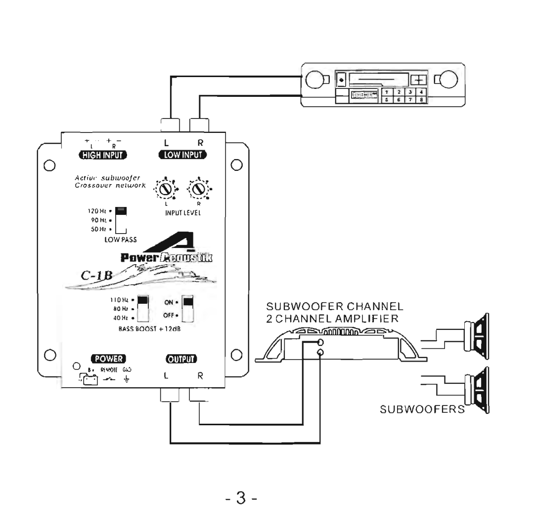 Power Acoustik C 1b manual 