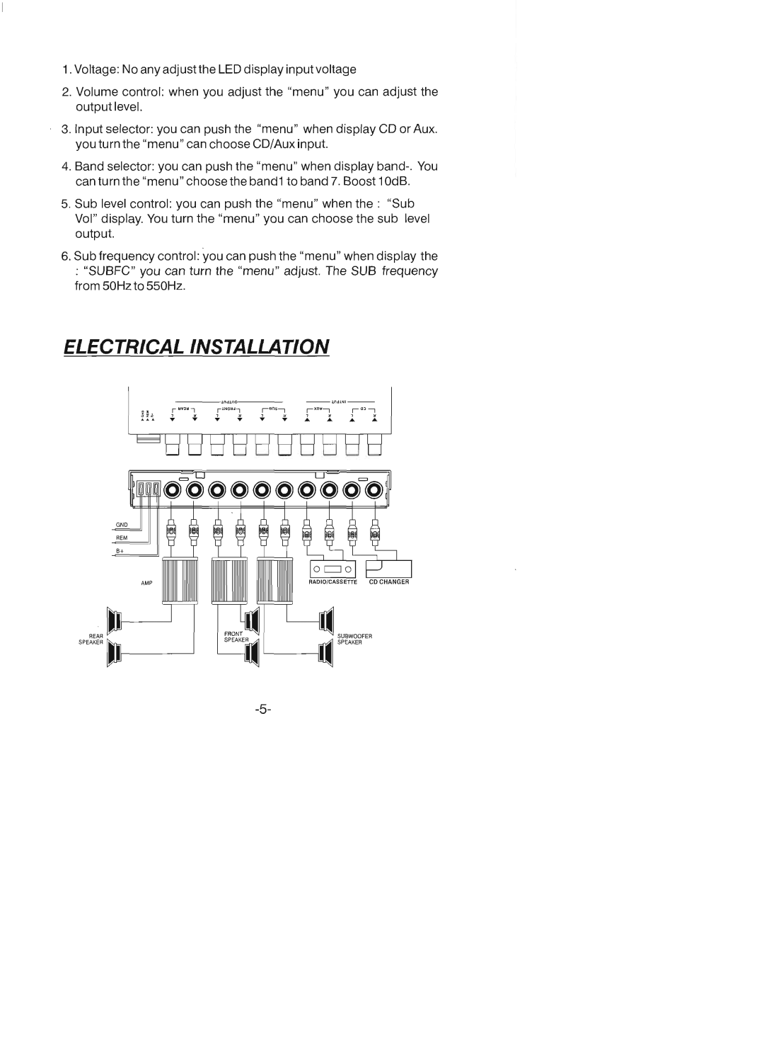 Power Acoustik DG-7Q manual 