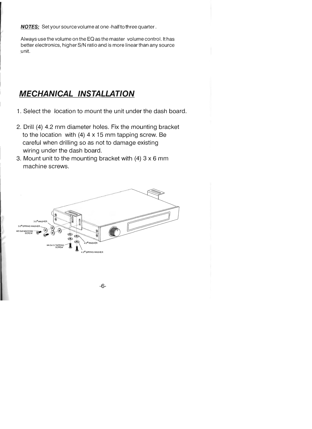 Power Acoustik DG-7Q manual 