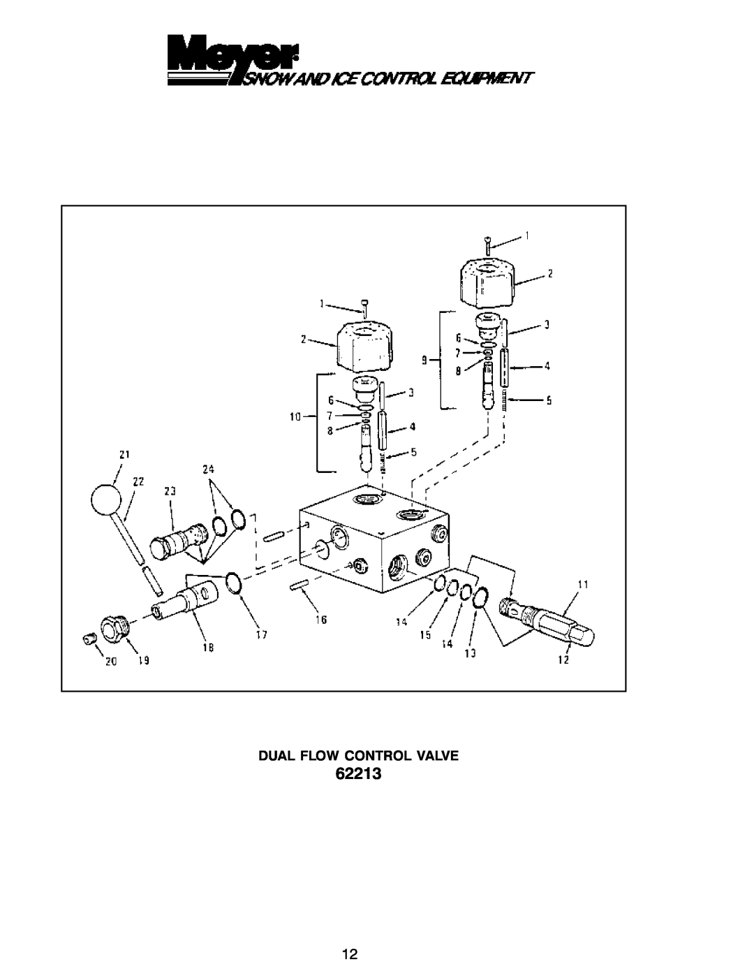 Power Acoustik M-944, M-940, M-1044 instruction manual 62213, Dual Flow Control Valve 