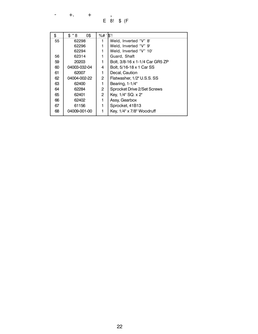 Power Acoustik M-940, M-944, M-1044 instruction manual Parts List for MDV Hydraulic Hopper Assemblies 