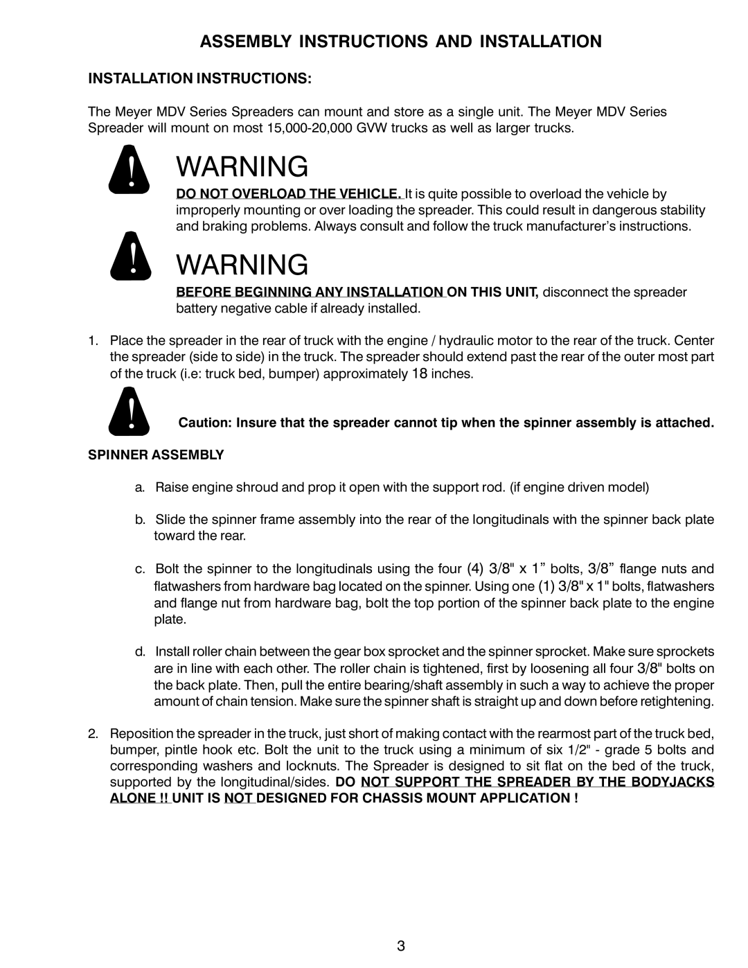 Power Acoustik M-944, M-940, M-1044 instruction manual Assembly Instructions and Installation, Installation Instructions 