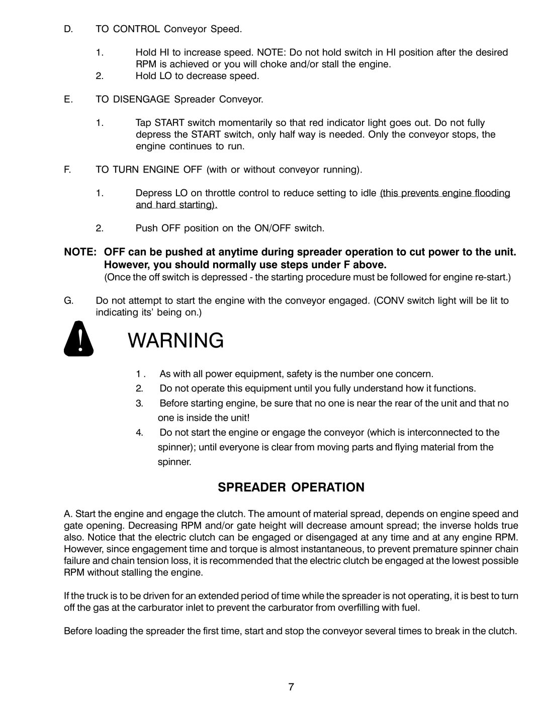 Power Acoustik M-940, M-944, M-1044 instruction manual Spreader Operation 